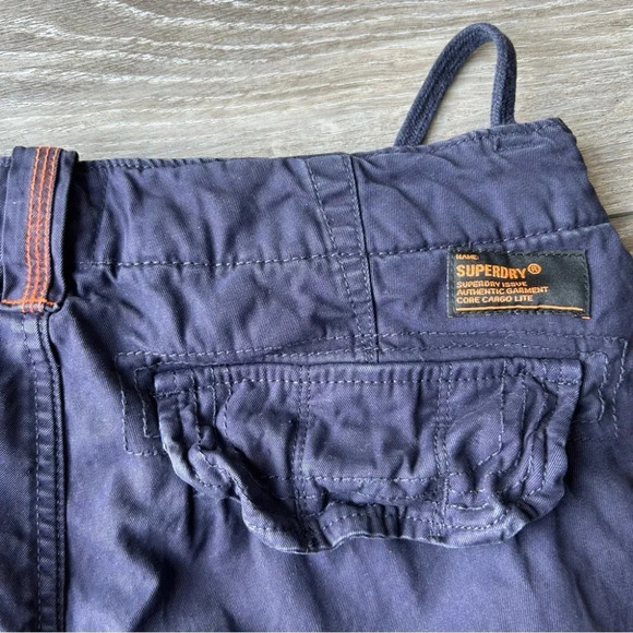 Superdry CRG Navy Cargo Shorts - Picture 15 of 15
